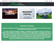 Tablet Screenshot of grassanoproperties.com